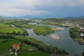 Drin River in Albania.
